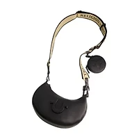 True Religion Logo Strap Crescent Hobo