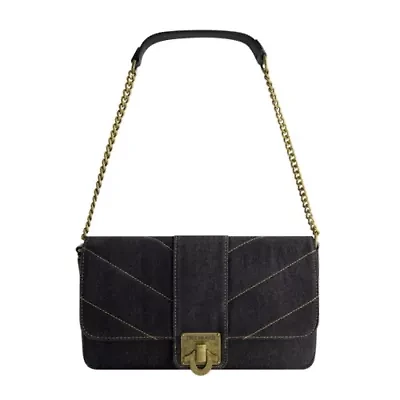 True Religion DENIM BRASS HARDWARE FLAP