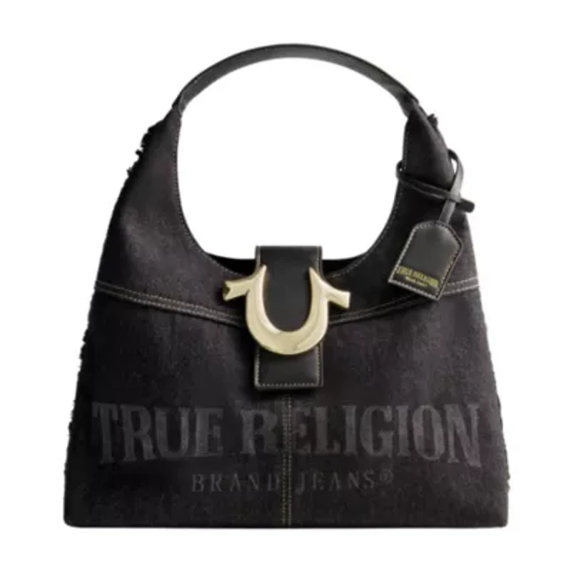 True Religion Frayed Denim Hobo
