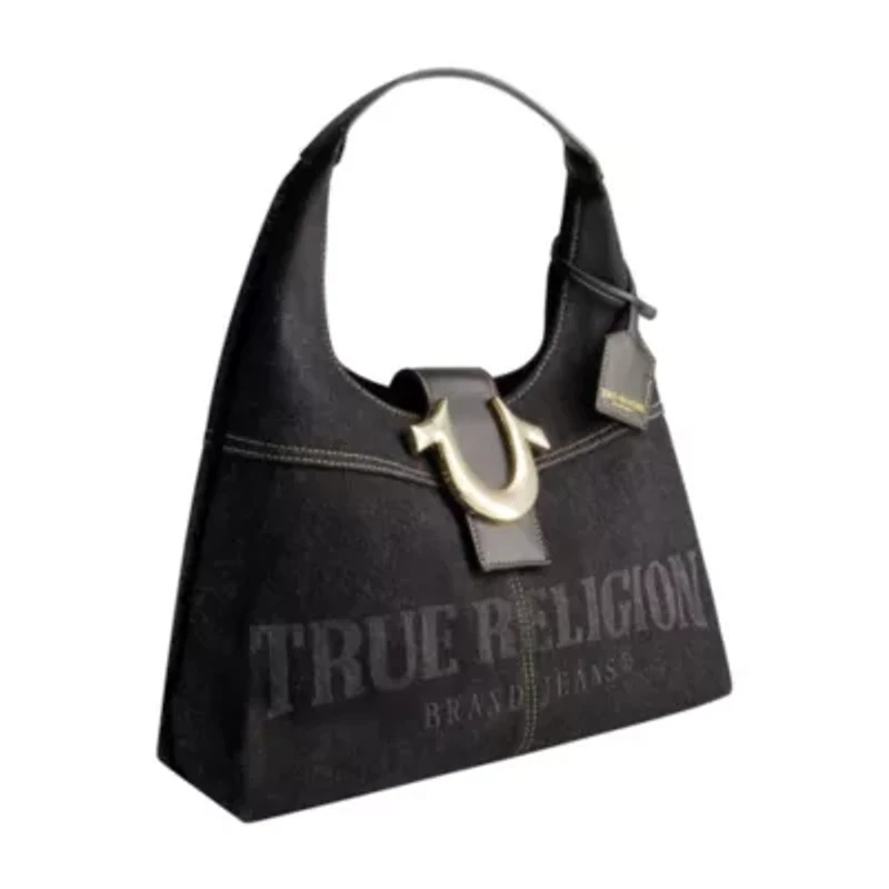 True Religion Frayed Denim Hobo