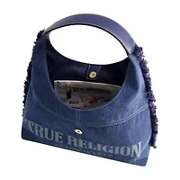True Religion Frayed Denim Hobo