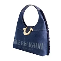 True Religion Frayed Denim Hobo