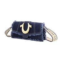 True Religion Frayed Denim Flap