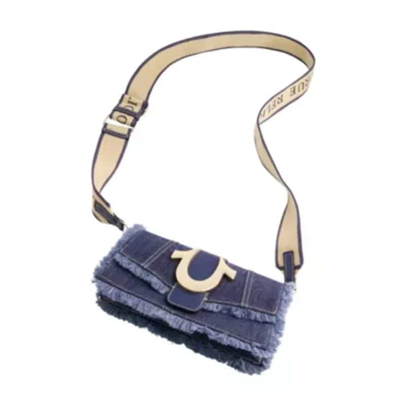 True Religion Frayed Denim Flap