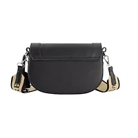 True Religion debossed logo flap shoulder bag