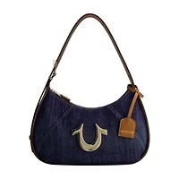 True Religion Metal Horseshoe Denim Hobo