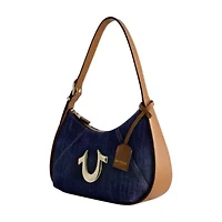 True Religion Metal Horseshoe Denim Hobo