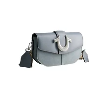 True Religion Denim Saddle Bag with Oversized Horseshoe Logo