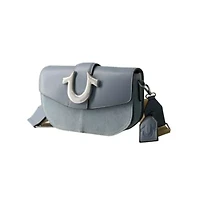 True Religion Denim Saddle Bag with Oversized Horseshoe Logo