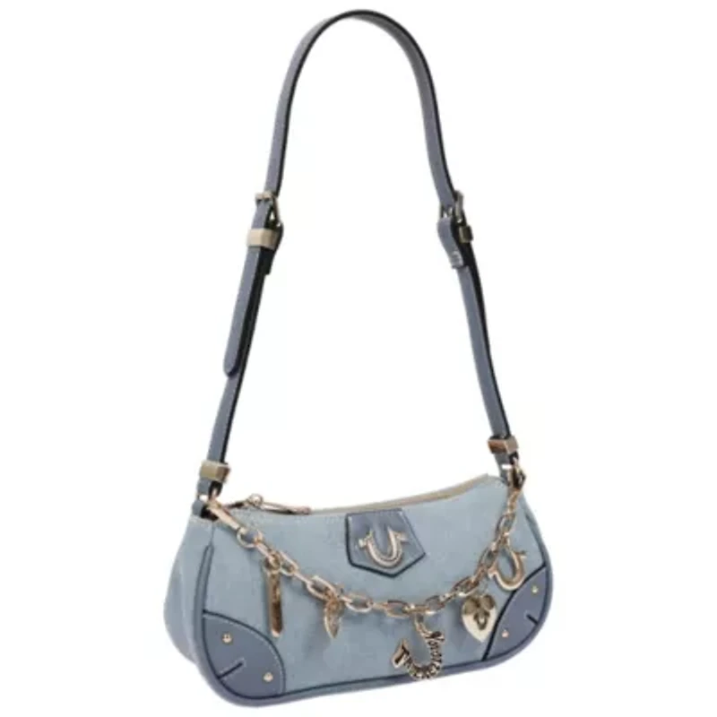 True Religion Denim Logo Mini Satchel Crossbody Bag