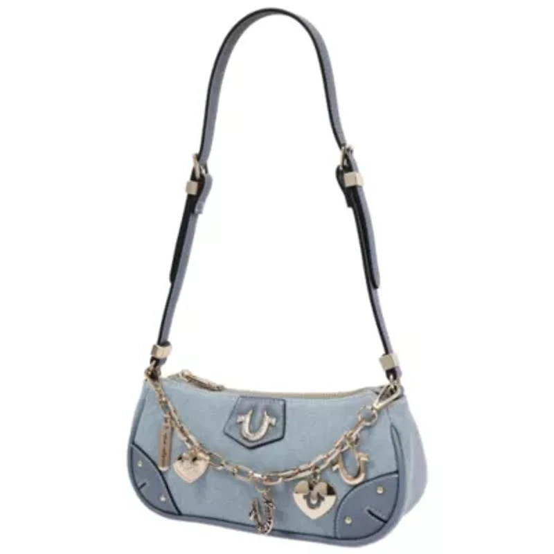 True Religion Denim Logo Mini Satchel Crossbody Bag