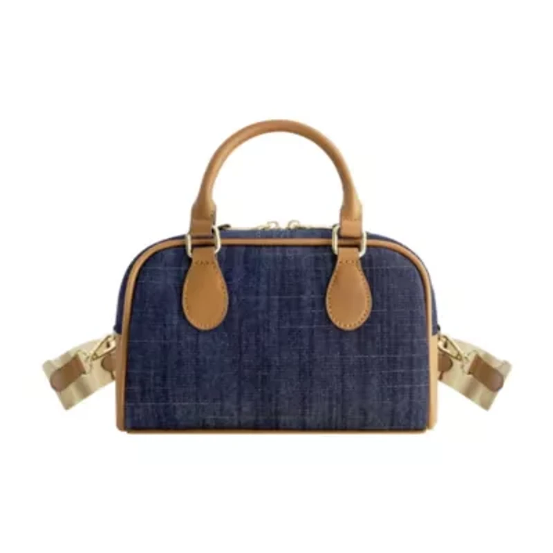 True Religion Denim Logo Mini Satchel Crossbody Bag