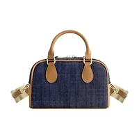 True Religion Denim Logo Mini Satchel Crossbody Bag