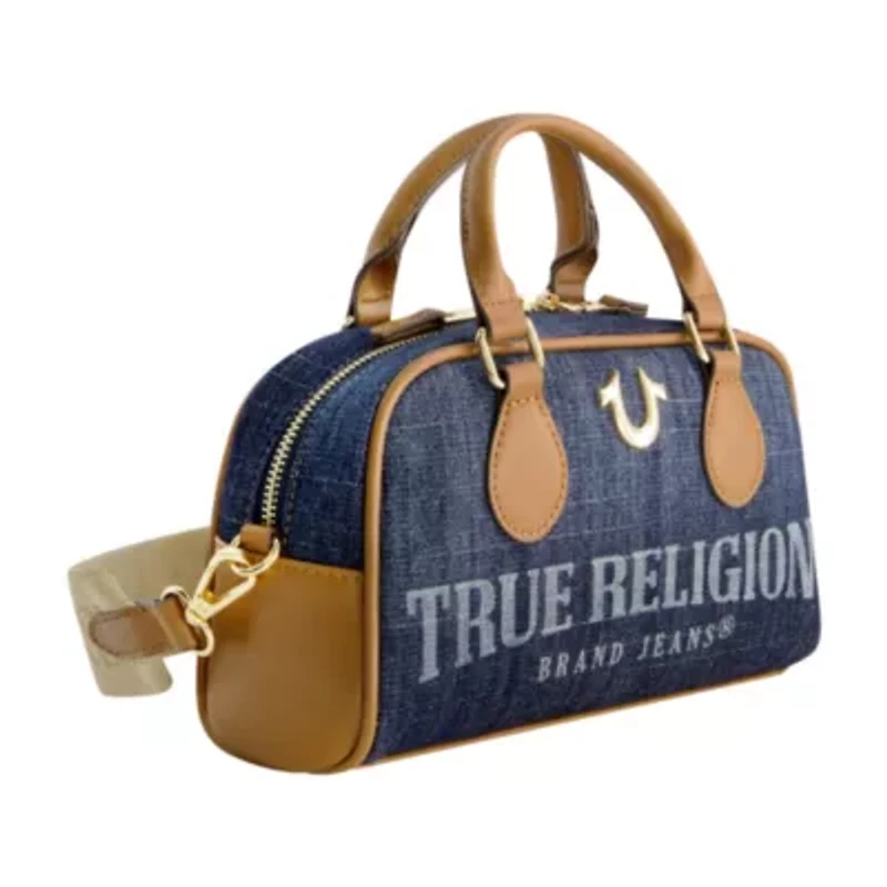 True Religion Denim Logo Mini Satchel Crossbody Bag