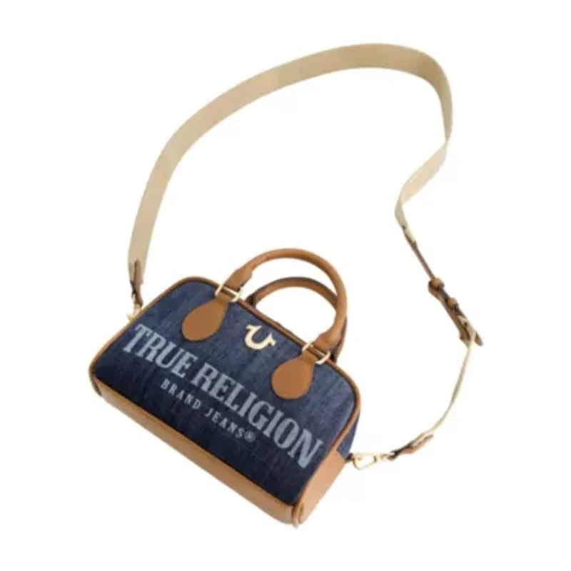 True Religion Denim Logo Mini Satchel Crossbody Bag