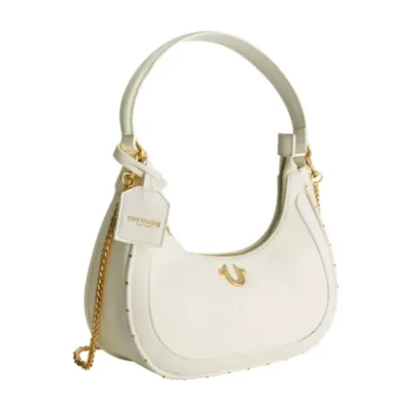 True Religion Zip Top Crescent Hobo Bag