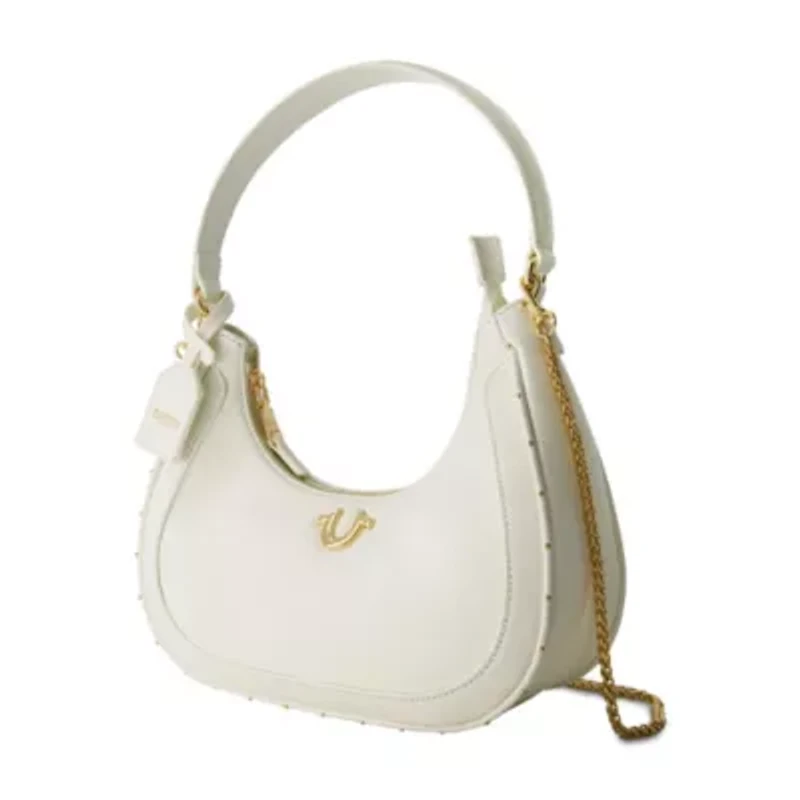 True Religion Zip Top Crescent Hobo Bag