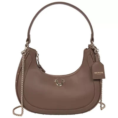 True Religion Zip Top Crescent Hobo Bag