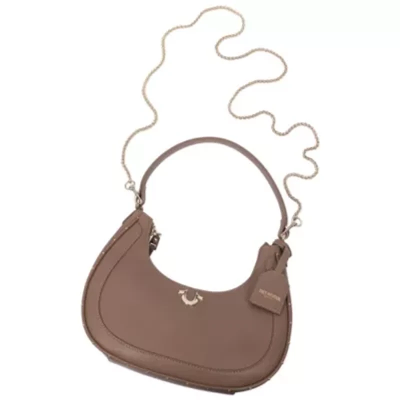 True Religion Zip Top Crescent Hobo Bag
