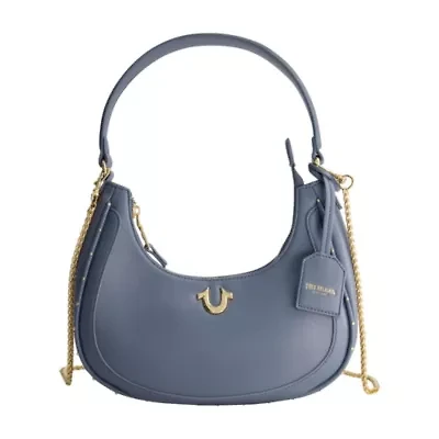 True Religion Zip Top Crescent Hobo Bag