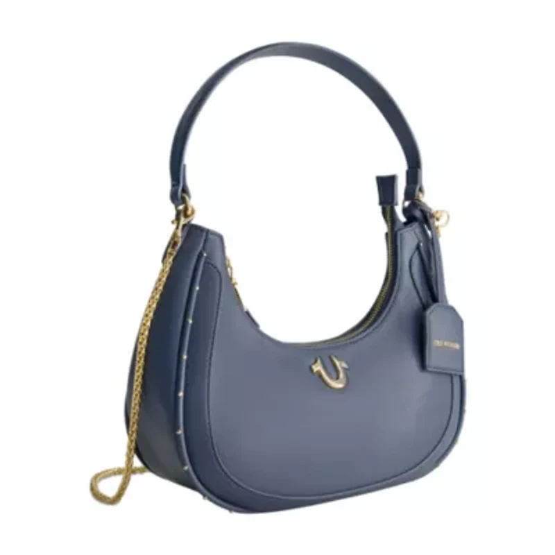 True Religion Zip Top Crescent Hobo Bag
