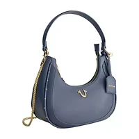 True Religion Zip Top Crescent Hobo Bag