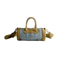 True Religion Quilted Horseshoe Mini Duffel Crossbody Bag