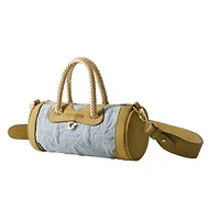 True Religion Quilted Horseshoe Mini Duffel Crossbody Bag