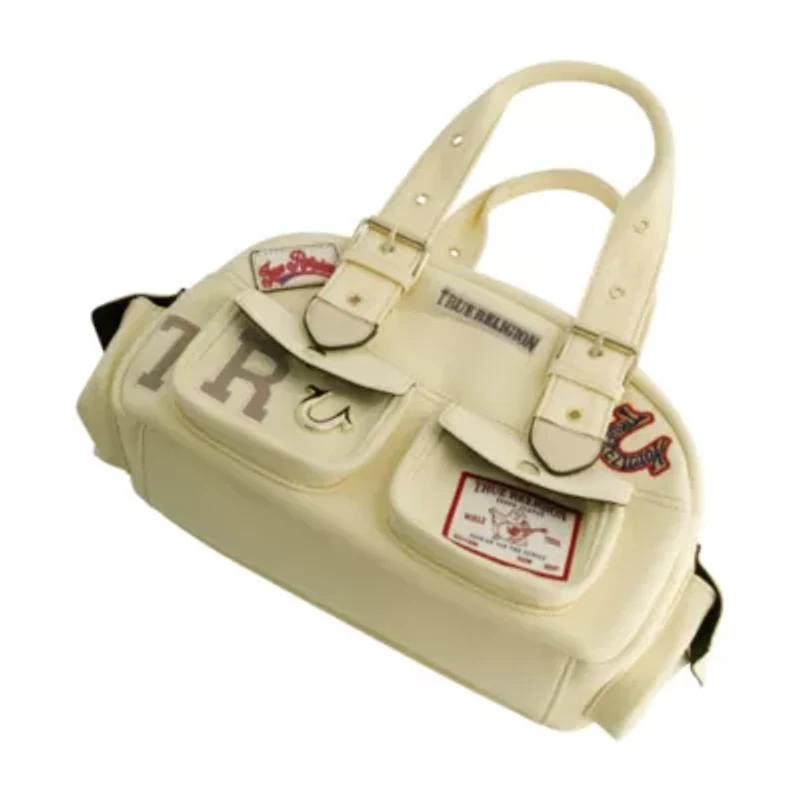True Religion Multi-Patch Satchel