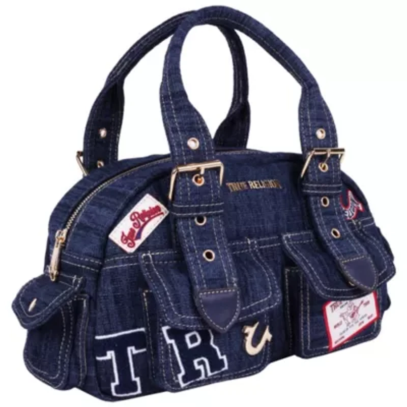True Religion Multi-Patch Satchel