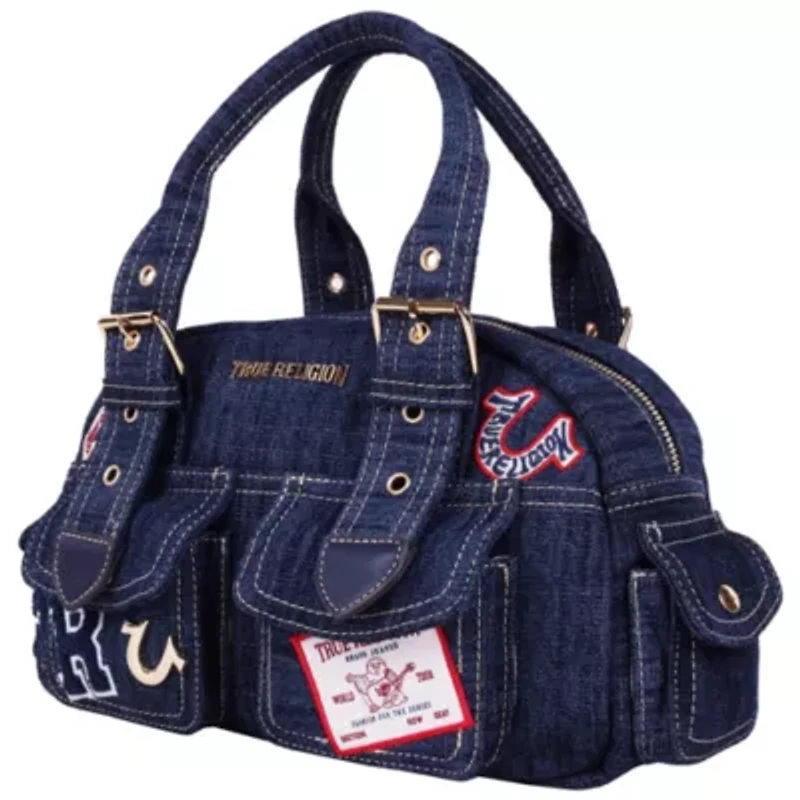 True Religion Multi-Patch Satchel