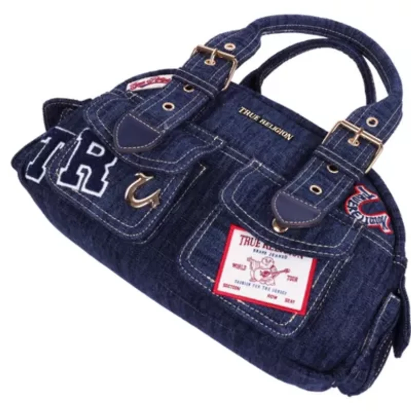 True Religion Multi-Patch Satchel