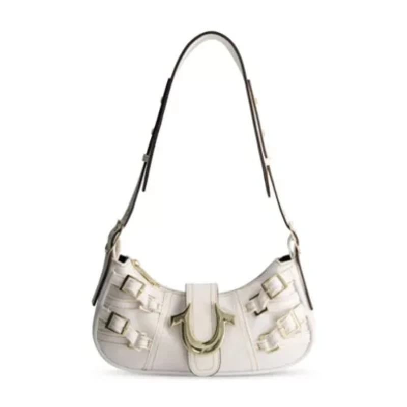 True Religion Multi-Strap Denim Shoulder Bag