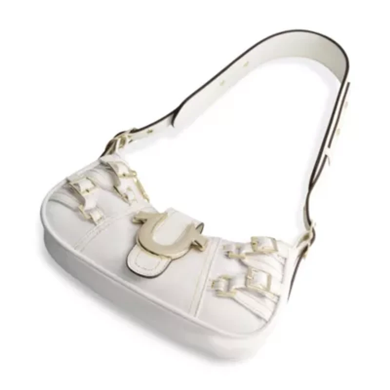 True Religion Multi-Strap Denim Shoulder Bag