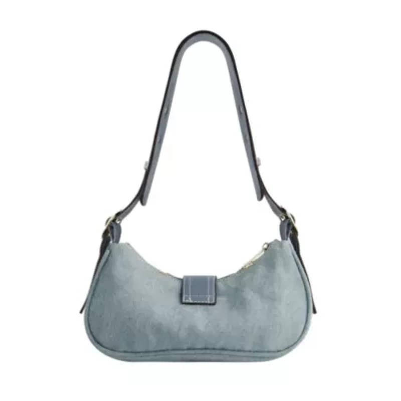 True Religion Multi-Strap Denim Shoulder Bag