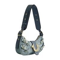 True Religion Multi-Strap Denim Shoulder Bag