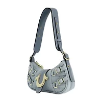 True Religion Multi-Strap Denim Shoulder Bag