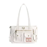 True Religion Multi-Pocket Denim Tote