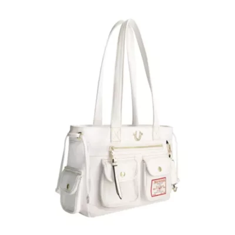 True Religion Multi-Pocket Denim Tote