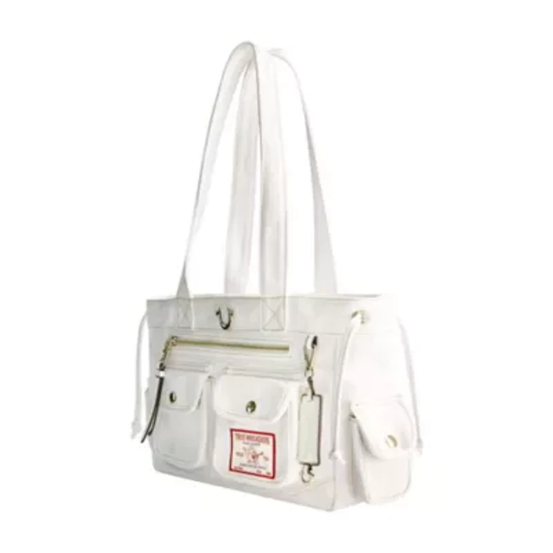 True Religion Multi-Pocket Denim Tote