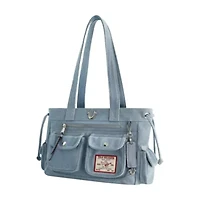 True Religion Multi-Pocket Denim Tote