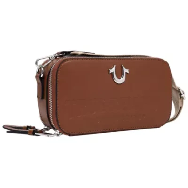 True Religion Double-Zip Horseshoe Camera Bag