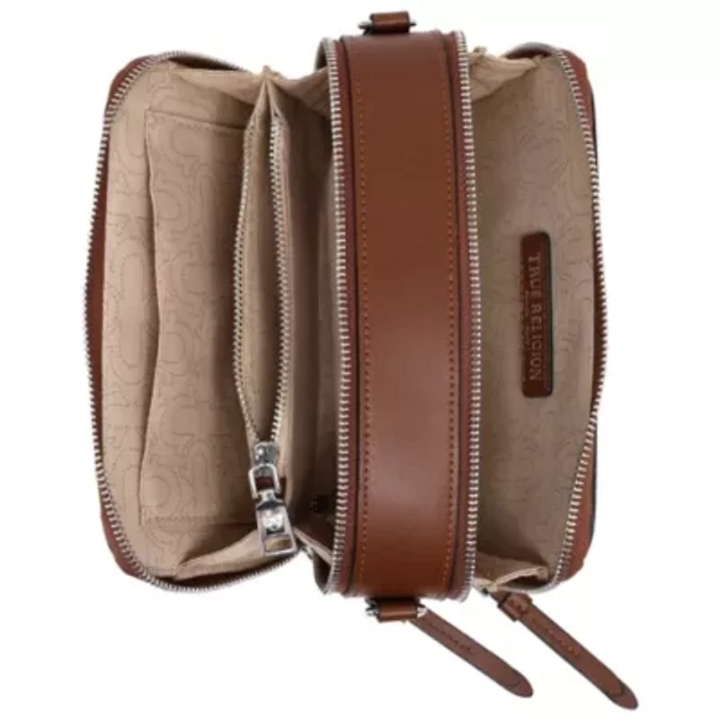 True Religion Double-Zip Horseshoe Camera Bag