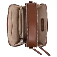 True Religion Double-Zip Horseshoe Camera Bag