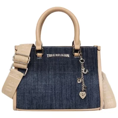 HORSESHOE DANGLE COLORED DENIM TOTE