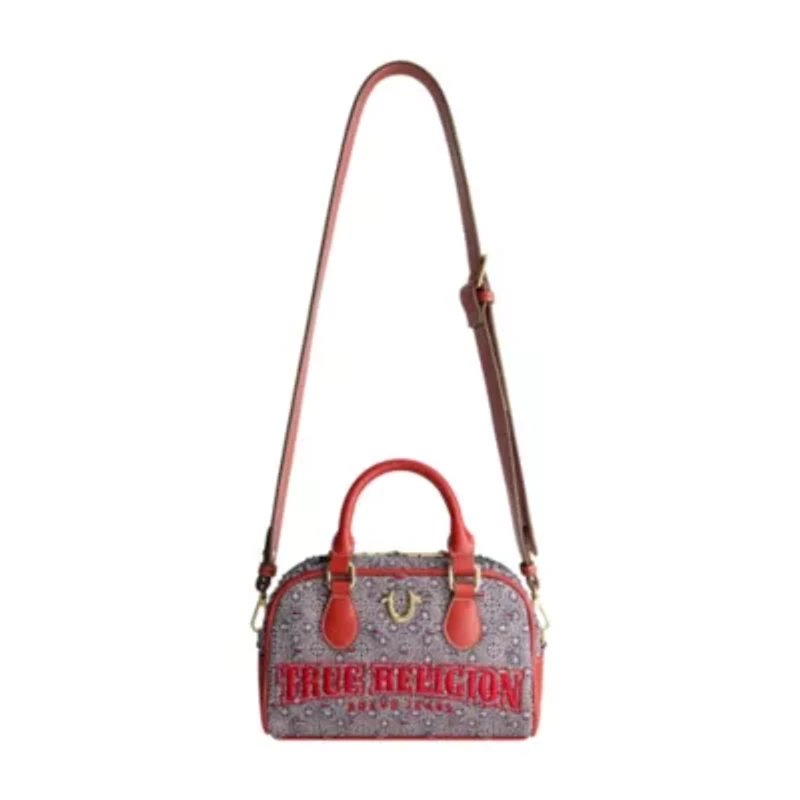 True Religion Tile Denim Mini Satchel