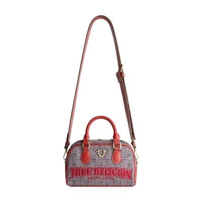 True Religion Tile Denim Mini Satchel