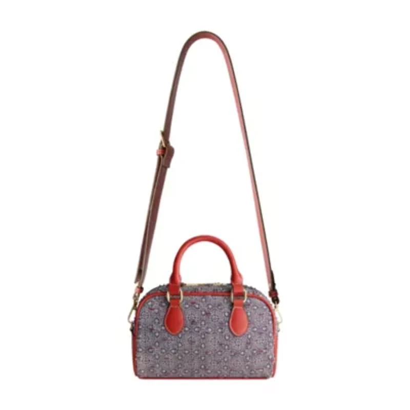 True Religion Tile Denim Mini Satchel