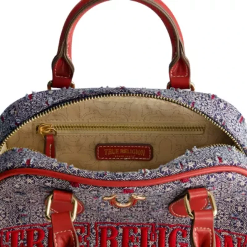 True Religion Tile Denim Mini Satchel