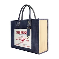 True Religion Buddha Pocket Denim Tote